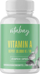 Vitabay Vitamin A Depot 10.000 IE vegan Kapseln 120 Stück – Bild 1 von 2