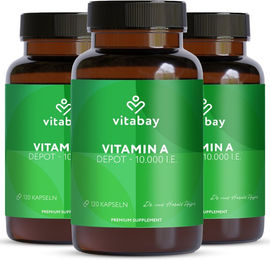 Vitabay Vitamin A Kapseln vegan 10000 IE – Bild 1 von 1