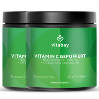 Produktbild von Vitabay Vitamin C 1000 mg Calciumascorbat gepuffert vegane Retardtabletten 200 Stück