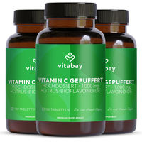 Produktbild von Vitabay Vitamin C 1000 mg hochdosiert mit Citrus Bioflavonoiden, 540 vegane Time Released Tabletten, gepuffert, glutenfrei und laktosefrei