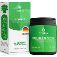 Produktbild von Vitabay Vitamin C 1000 mg mit Citrus-Bioflavonoiden aus Acerola und Hagebutte Tabletten vegan