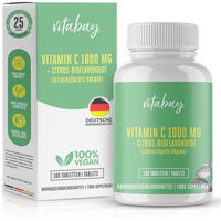 Produktbild von Vitabay Vitamin C mit Bioflavonoiden 1000 mg Tabletten vegan 180 Stück