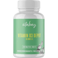 Produktbild von Vitabay Vitamin D3 Depot 10000 IE Cholecalciferol aus Flechten vegan Tabletten 240 Stück