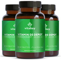 Produktbild von Vitabay Vitamin D3 Depot 20000 I.E. Tabletten 1095 Stück vegan ohne Zusatzstoffe