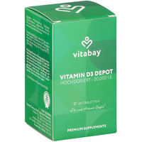 Produktbild von Vitabay Vitamin D3 Depot Cholecalciferol 20000 IE Tabletten vegan 120 Stück