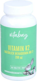 Vitabay Vitamin K2 MK-7 200 µg Tabletten vegan glutenfrei laktosefrei 365 Stück – Bild 1 von 4