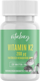 Vitabay Vitamin K2 MK-7 200 µg vegan hochdosiert Tabletten 120 Stück – Bild 1 von 2