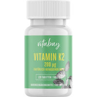 Produktbild von Vitabay Vitamin K2 MK-7 200 µg vegan hochdosiert Tabletten 120 Stück
