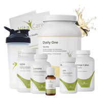 Produktbild von VitaCare 21-Tage Stoffwechsel-Kur Paket Vanille mit Proteinshake, MSM, Multivitamin, Omega 3 plus, OPC, Globuli und Shaker 8-teiliges Komplettpaket