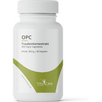 Produktbild von VitaCare OPC Traubenkernextrakt Kapseln vegan laktosefrei glutenfrei ohne Zusatzstoffe 60 Stück