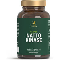 Produktbild von Vitacitv Nattokinase 100 mg mit Vitamin B1 vegan Kapseln 120 Stück für Erwachsene