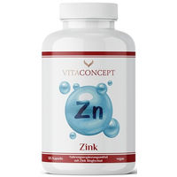 Produktbild von Vitaconcept Zink Bisglycinat Kapseln 25 mg vegan ohne Zusatzstoffe 365 Stück