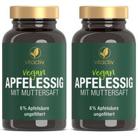 Produktbild von Vitactiv Apfelessig Kapseln vegan ohne Zusatzstoffe 180 Stück
