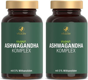 Vitactiv Ashwagandha Komplex Vegan 180 Kapseln – Bild 1 von 3