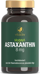 Vitactiv Astaxanthin 8 mg vegane Kapseln ohne Zusatzstoffe 60 Stück – Bild 1 von 3