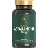 Produktbild von Vitactiv Astaxanthin 8 mg vegane Kapseln ohne Zusatzstoffe 60 Stück