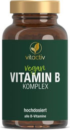 VITACTIV B-Komplex Anti-Stress-Komplex mit Cholin und Inositol hochdosiert vegan 60 Tabletten – Bild 1 von 5