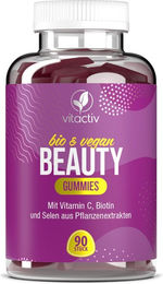Vitactiv Bio Beauty Gummies mit Zink, Biotin und Selen vegan – Bild 1 von 3