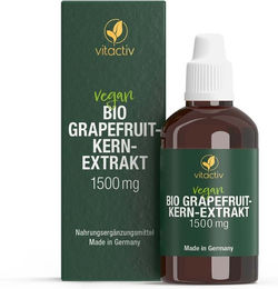 Vitactiv Bio Grapefruit-Kern-Extrakt Tropfen Vegan ohne Zusatzstoffe – Bild 1 von 3
