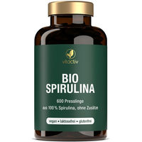 Produktbild von Vitactiv Bio Spirulina Tabletten vegan ohne Zusatzstoffe
