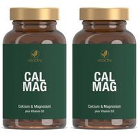 Produktbild von Vitactiv Cal Mag D3 Komplex Vegan Kapseln 180 Stück für Erwachsene