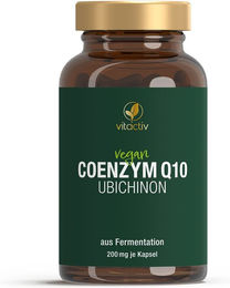 vitactiv Coenzym Q10 Ubichinon 200 mg Kapseln ohne Zusatzstoffe – Bild 1 von 3