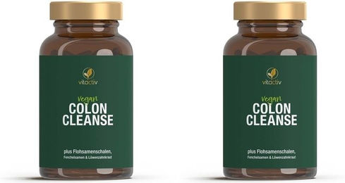 Vitactiv COLON CLEANSE Ultra mit Flohsamenschalen und Kräuter-Komplex Kapseln 200 Stück – Bild 1 von 1