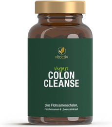 Vitactiv COLON CLEANSE Ultra mit Kräuter-Komplex und Flohsamenschalen, vegane Kapseln – Bild 1 von 3