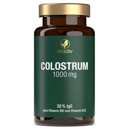Vitactiv Colostrum 1000 mg Kapseln mit Vitamin B6 und B12 glutenfrei und hefefrei – Bild 1 von 7