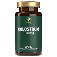 Produktbild von Vitactiv Colostrum 1000 mg Kapseln mit Vitamin B6 und B12 glutenfrei und hefefrei