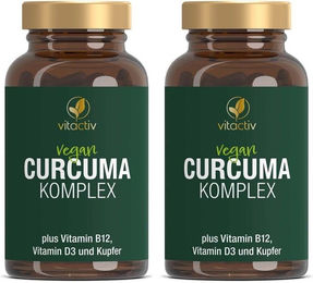 Vitactiv CURCUMA Complex 400 Kapseln vegan glutenfrei laktosefrei 120 Stück – Bild 1 von 1