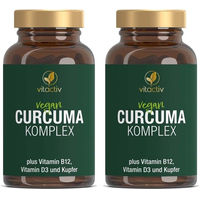Produktbild von Vitactiv CURCUMA Complex 400 Kapseln vegan glutenfrei laktosefrei 120 Stück