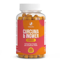 Produktbild von VITACTIV Curcuma Ingwer Gummies vegan und zuckerfrei