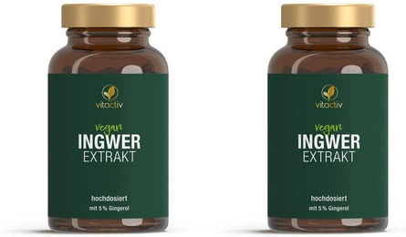 Vitactiv Ingwer Extrakt Kapseln 180 Stück – Bild 1 von 3