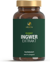 Vitactiv Ingwer Extrakt Kapseln vegan für Erwachsene – Bild 1 von 3