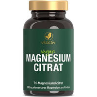 Produktbild von Vitactiv Magnesium Citrat Kapseln vegan für Sportler 120 Stück