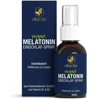 Produktbild von Vitactiv Melatonin Einschlaf-Spray Pfefferminz und Limette