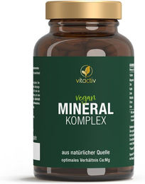 Vitactiv Mineralstoff-Komplex mit Algenkalk Sango vegan Kapseln für Erwachsene – Bild 1 von 3