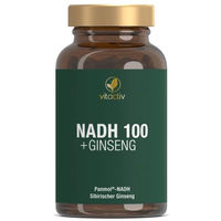 Produktbild von Vitactiv NADH 100 plus Ginseng mit Panmol NADH vegetarische Kapseln 60 Stück