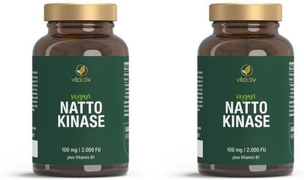 Vitactiv Nattokinase 100 mg mit Vitamin B1 vegan Kapseln für Erwachsene 120 Stück – Bild 1 von 2