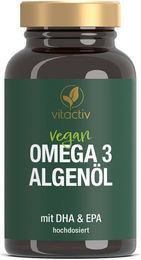 vitactiv Omega 3 Algenöl Kapseln vegan für Erwachsene – Bild 1 von 3