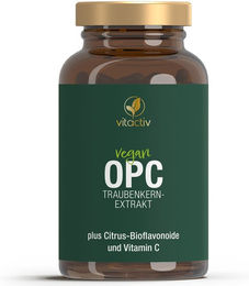 Vitactiv OPC Traubenkernextrakt Kapseln vegan 180 Stück – Bild 1 von 3