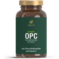 Produktbild von Vitactiv OPC Traubenkernextrakt Kapseln vegan 180 Stück