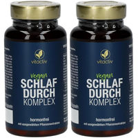 Produktbild von Vitactiv Schlaf durch Komplex Hormonfrei Kombipräparat 120 Kapseln