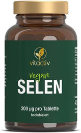 Vitactiv Selen Natriumselenit 200 µg Tabletten vegan – Bild 1 von 2