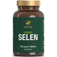 Produktbild von Vitactiv Selen Natriumselenit 200 µg Tabletten vegan
