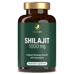 Vitactiv Shilajit 1000 mg Himalaya Mumijo Extrakt mit Fulvinsäure, 120 Kapseln, laborgeprüft, ohne Zusatzstoffe, laktosefrei und glutenfrei – Bild 1 von 6