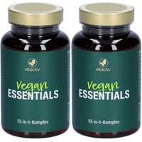 Produktbild von vitactiv Vegan Essentials 13-in-1-Komplex Kapseln mit Vitaminen und Mineralstoffen vegan 120 Kapseln