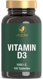 Vitactiv Vitamin D3 Tabletten 1000 IE – Bild 1 von 3
