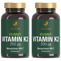 Produktbild von Vitactiv Vitamin K2 MK-7 Tabletten vegan laktosefrei glutenfrei 180 Stück